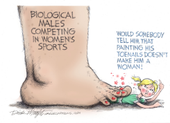 MEN IN WOMEN'S SPORTS by Dick Wright