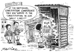 WHERE IS THE CONSTITUTION by Zapiro