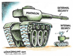 PENTAGON INTERNAL SECURITY by Dave Granlund