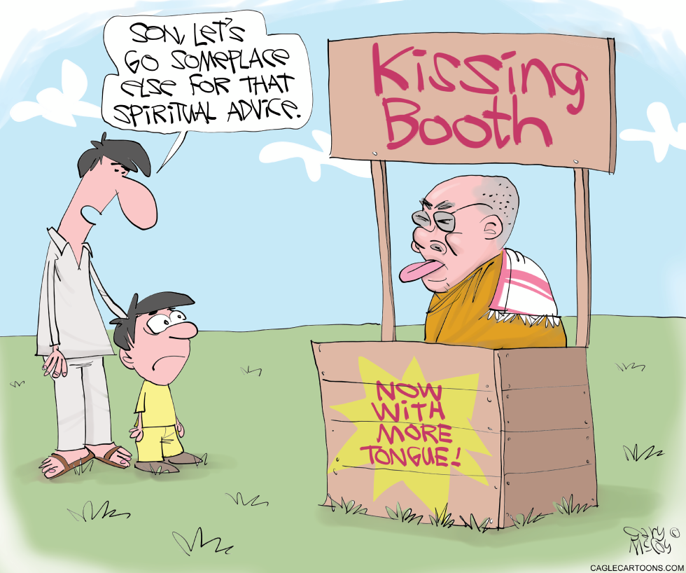 Dalai Lama Kiss