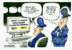 CLASSIFIED DOCUMENTS LEAK ARREST by Jimmy Margulies