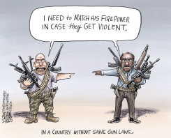 FEAR FACTOR by Adam Zyglis