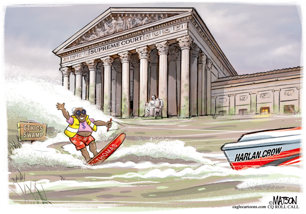Justice Thomas Water Skis Through Ethics Swamp