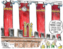 JUSTICE THOMAS AND THE BILLIONAIRE by John Darkow