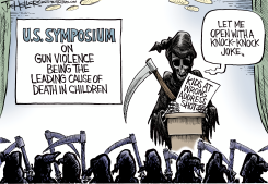 KIDS AND GUNS by Joe Heller