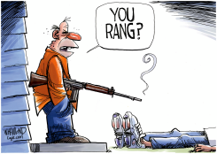 FOR WHOM THE DOORBELL TOLLS by Dave Whamond