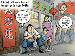 WORLD POPULATION by Patrick Chappatte