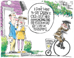 BIDEN IS OLD SCHOOL by John Darkow