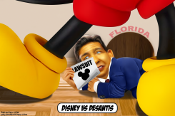 DISNEY VS DESANTIS by Bart van Leeuwen