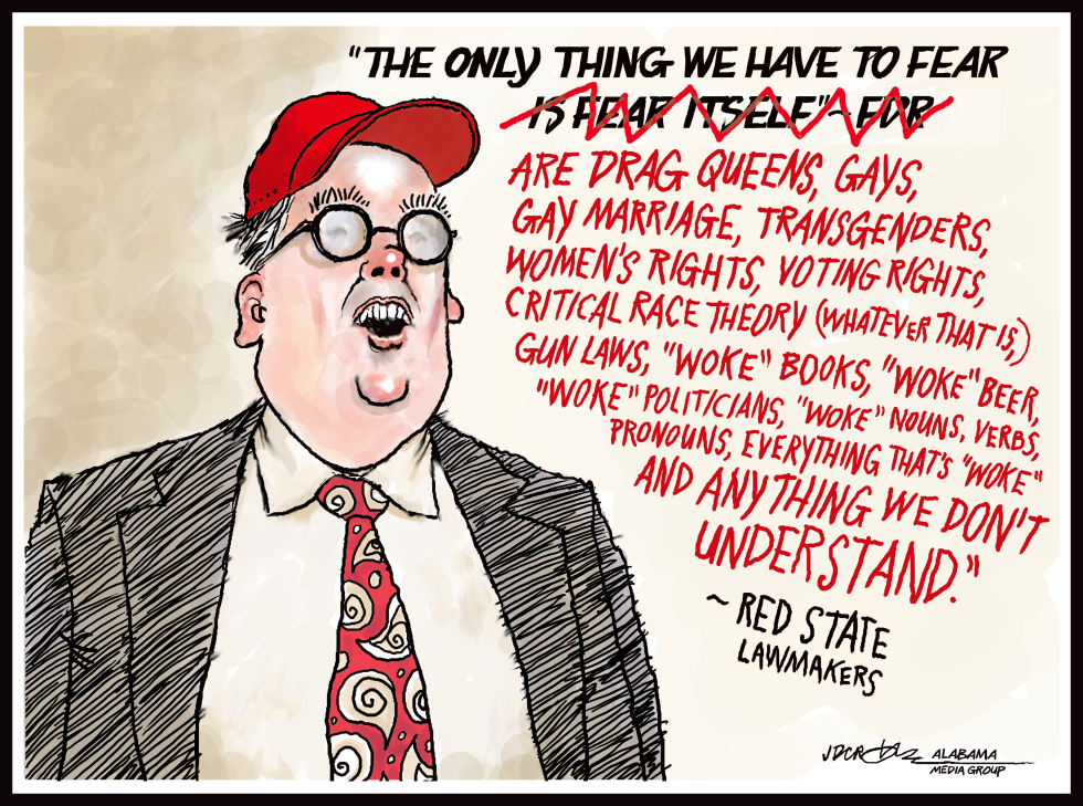 RED STATE POLITICS OF FEAR by J.D. Crowe