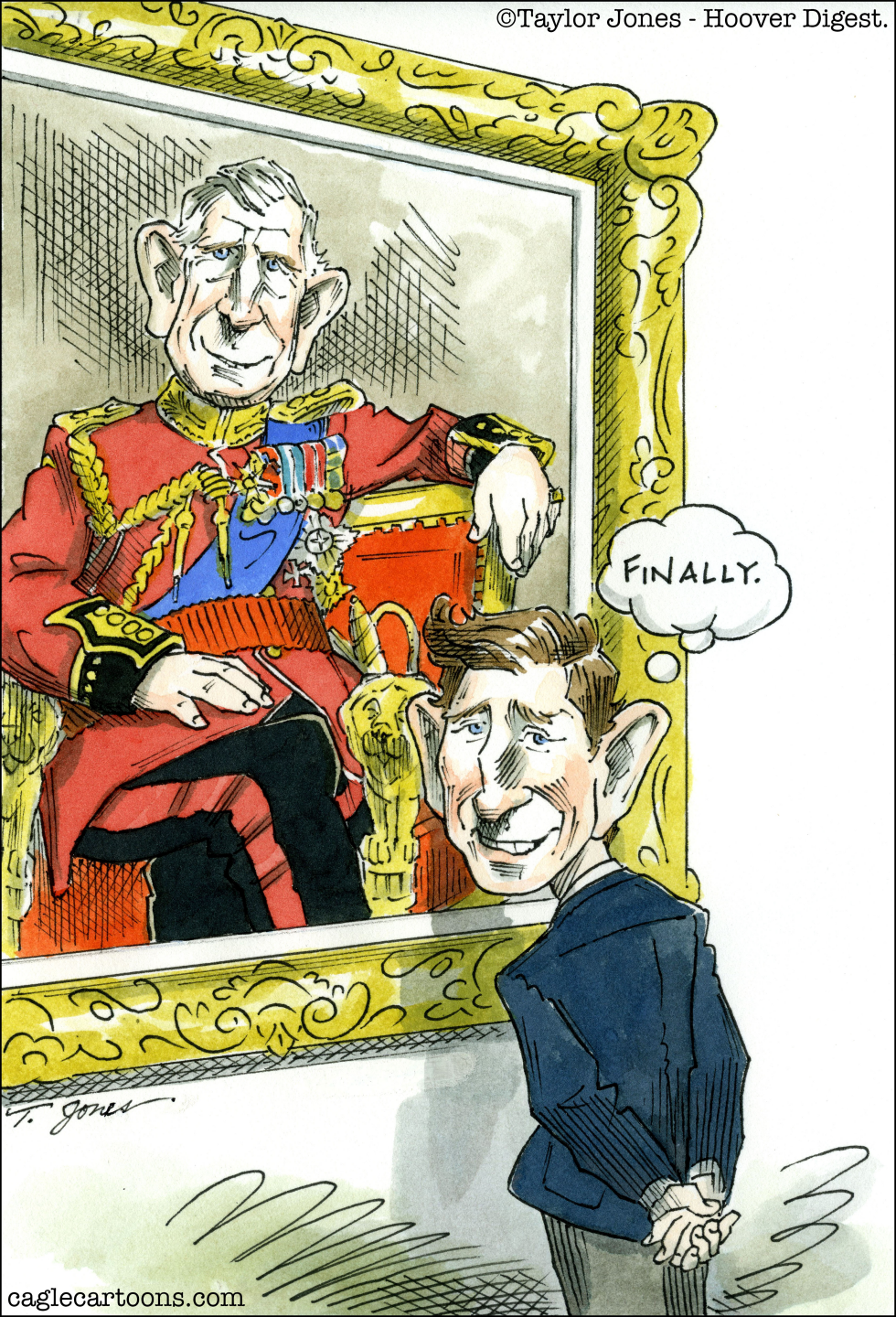 King Charles then and now