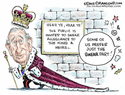 ALLEGIANCE TO KING CHARLES by Dave Granlund