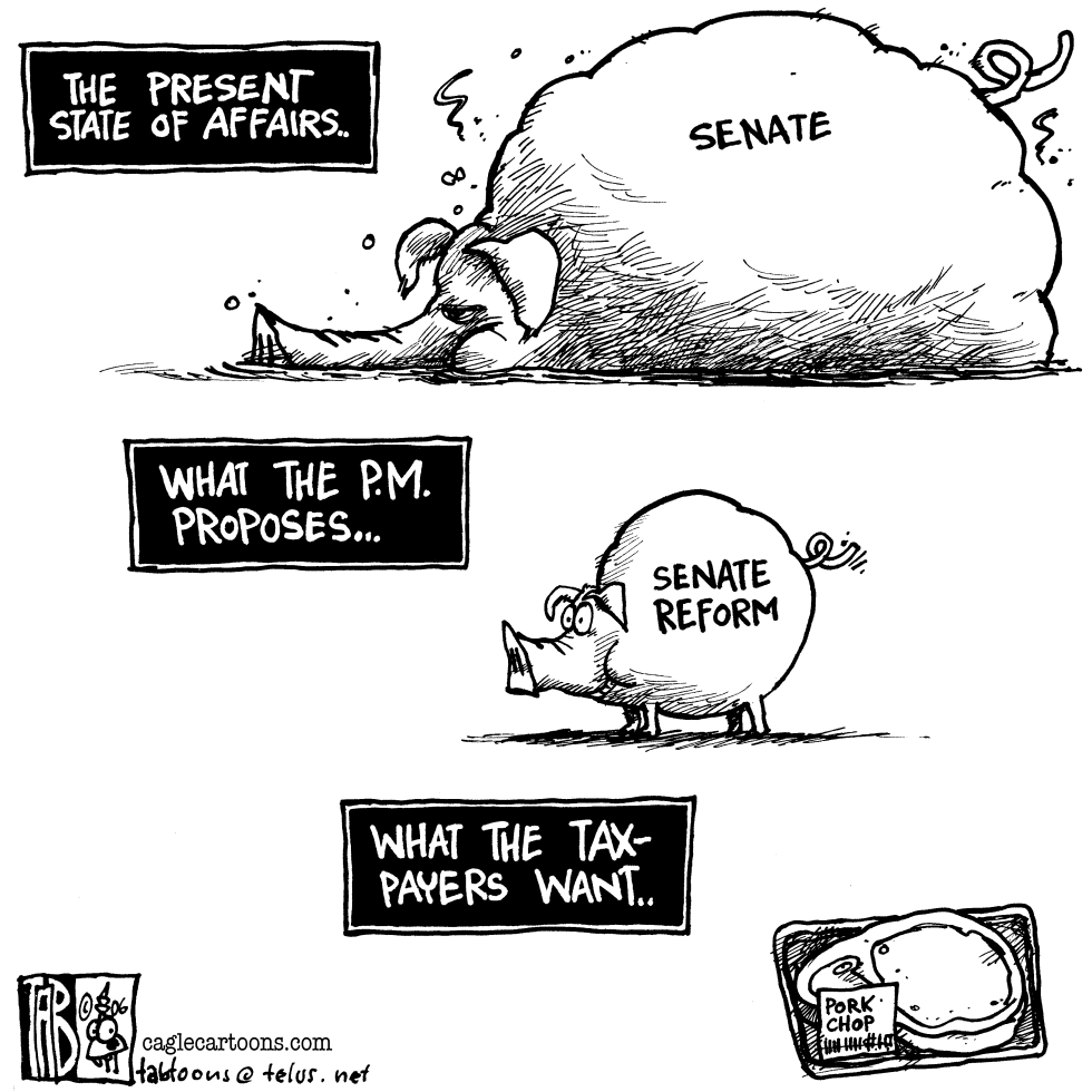 CANADA Senate reform pork chop