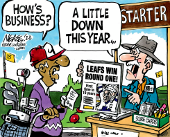 LEAFS WIN by Steve Nease