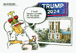 TRUMP AND THE CORONATION by Jimmy Margulies