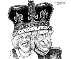 KING CHARLES AN CAMILLA by Petar Pismestrovic