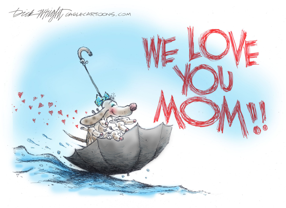 Charming Cartoon Captures Pups' Heartfelt Mother's Day Shoutout