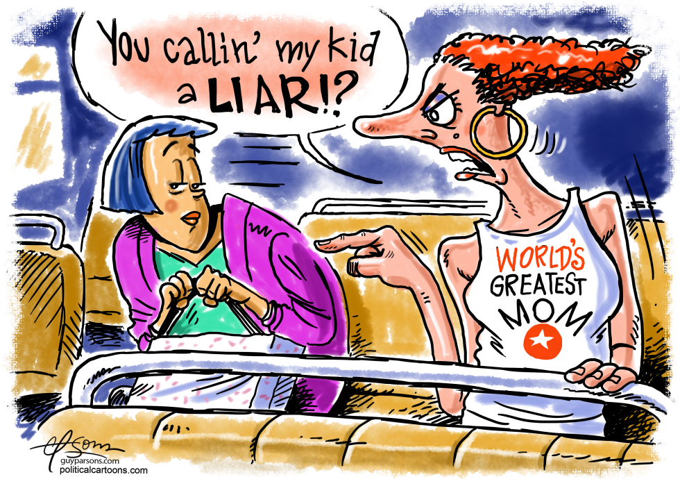 Mother's Day Cartoon: World's Greatest Mom Defends Her Kid