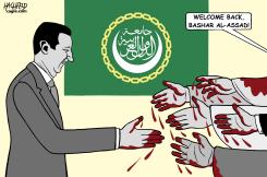ASSAD BACK IN ARAB LEAGUE by Rainer Hachfeld