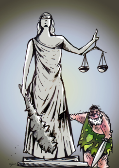 CAVEMAN JUSTICE by Oguz Gurel
