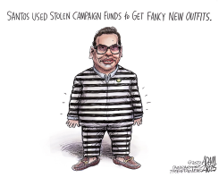 GEORGE SANTOS by Adam Zyglis
