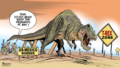 CHECKING US-MEXICO BORDER by Paresh Nath