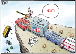KEVIN MCCARTHY'S CLIFF by Christopher Weyant
