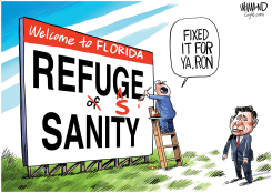 FLORIDA: REFUGE OF SANITY by Dave Whamond