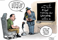 F-16 JETS FOR UKRAINE? by Patrick Chappatte