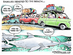 BEACHGOER FAMILIES by Dave Granlund