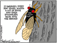 DEBT CEILING FIGHT by Bob Englehart