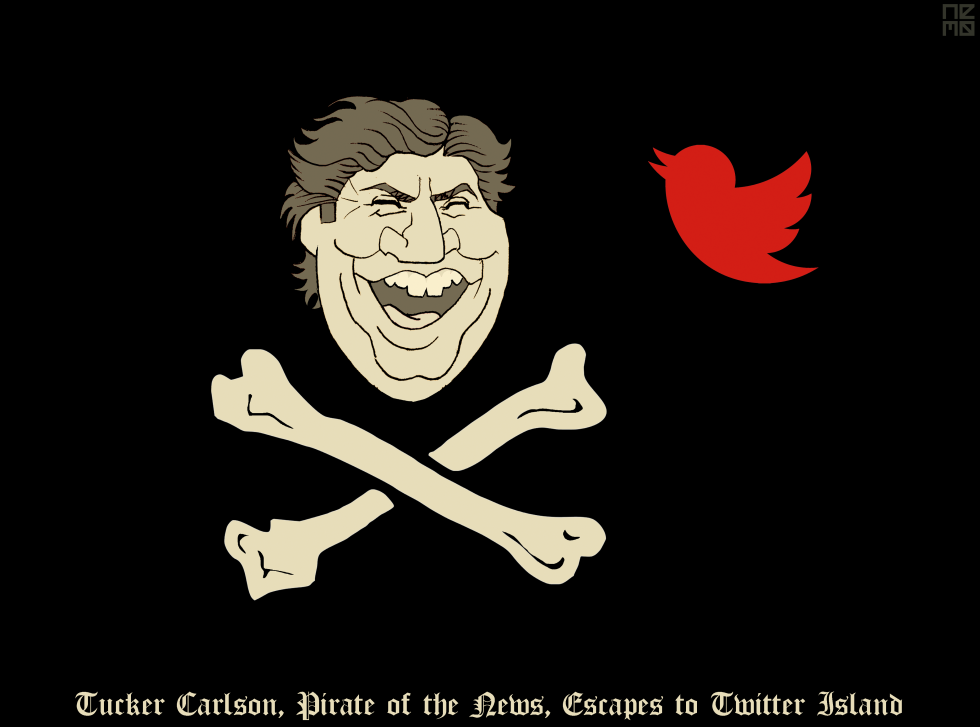 Tucker Escapes to Twitter