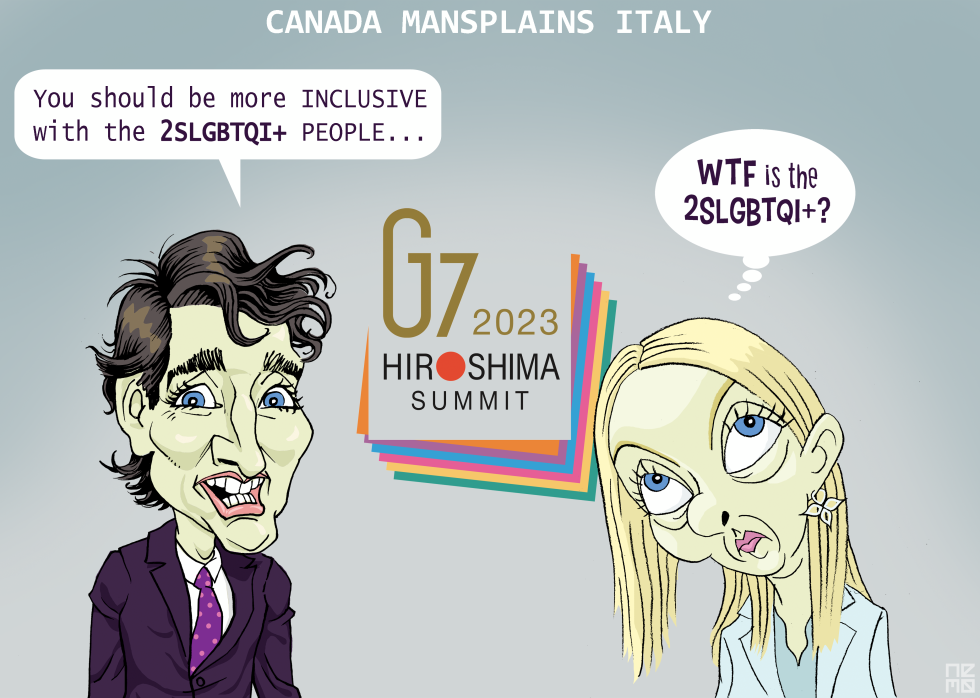 TRUDEAU MANSPLAINS MELONI