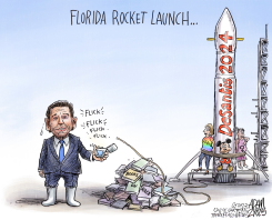 THE DESANTIS CAMPAIGN by Adam Zyglis
