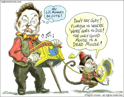 MUSK AND DESANTIS TWITTER MONKEY by Taylor Jones