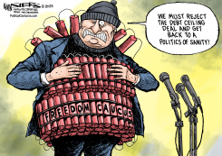 FREEDOM CAUCUS TERRORIST by Kevin Siers