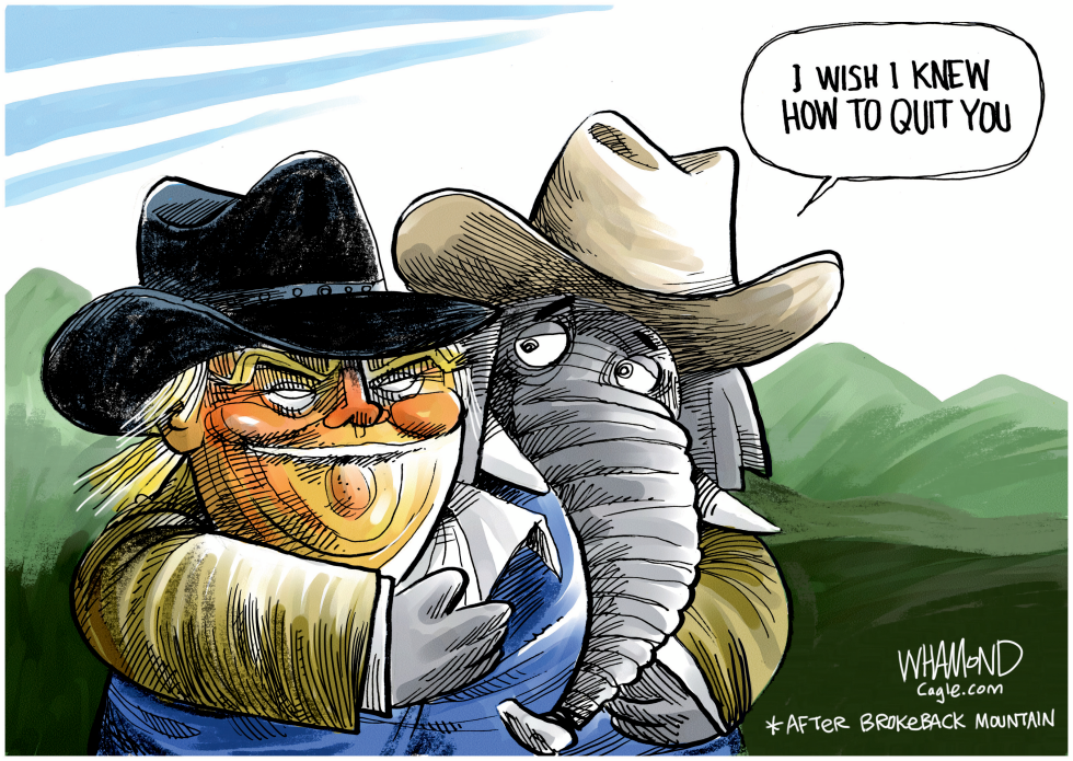 GOP can't quit Trump