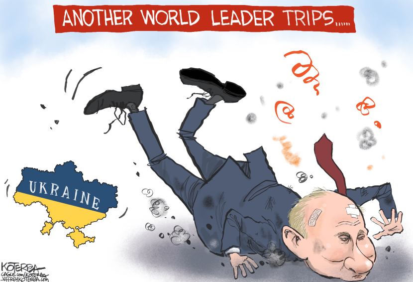 Putin Also Trips