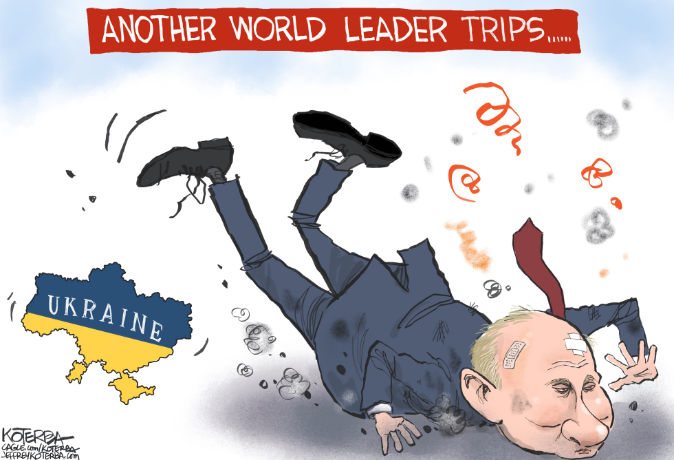 Putin Also Trips