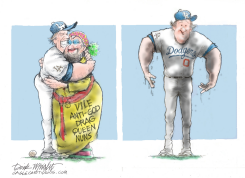 DODGERS COMMIT ERROR by Dick Wright