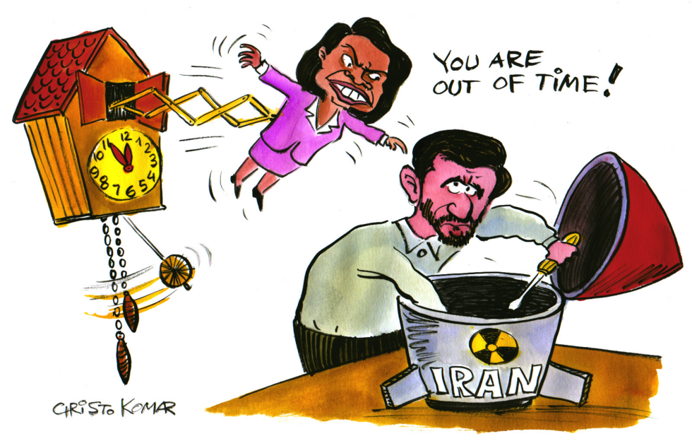 Ahmadinejad's Cuckoo Clock - COLOR