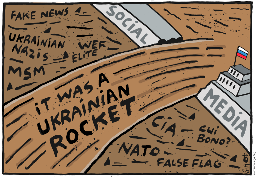 Ukrainian dam - flooding the zone with shit