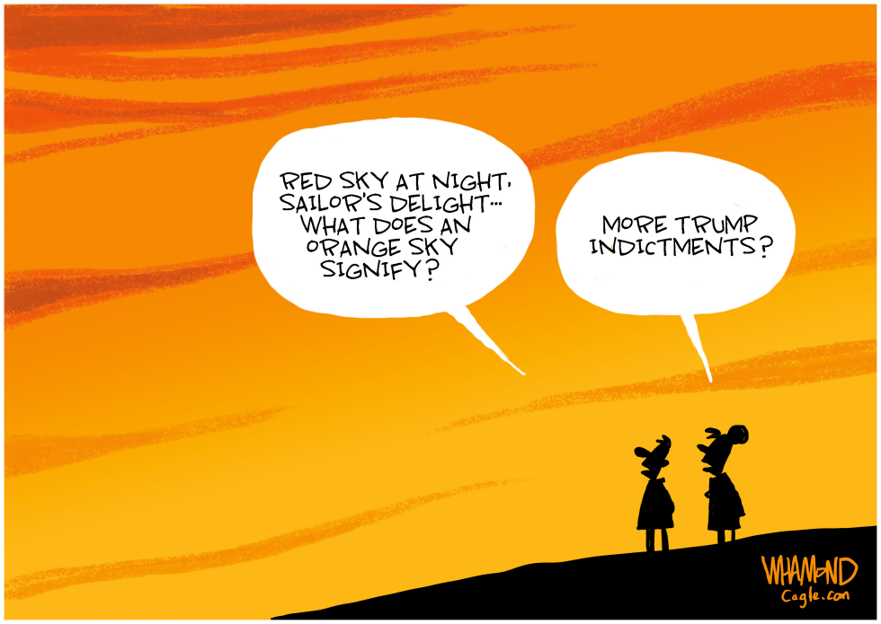 Orange Sky at Night