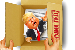 TRUMP INDICTED by Bart van Leeuwen
