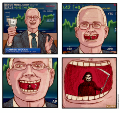 EXXON KILLER PROFITS by Peter Kuper