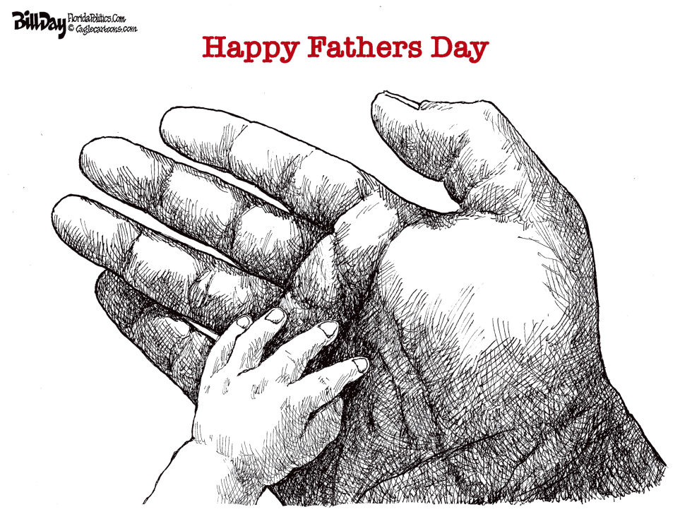 Adult hand offers comfort to child hand in Father's Day scene of love and memories.