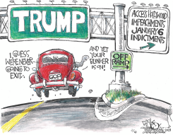 OFF-RAMP FROM TRUMP by John Darkow