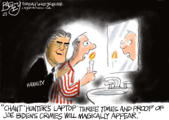 HUNTER’S LAPTOP  by Pat Bagley