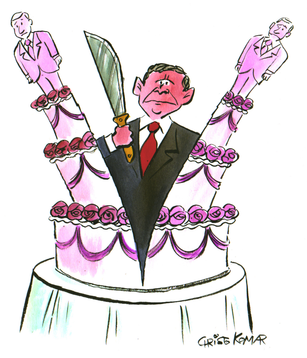 Bush and gay marriage - COLOR