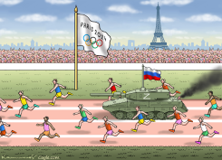 RUSSIA SENDING THANKS by Marian Kamensky